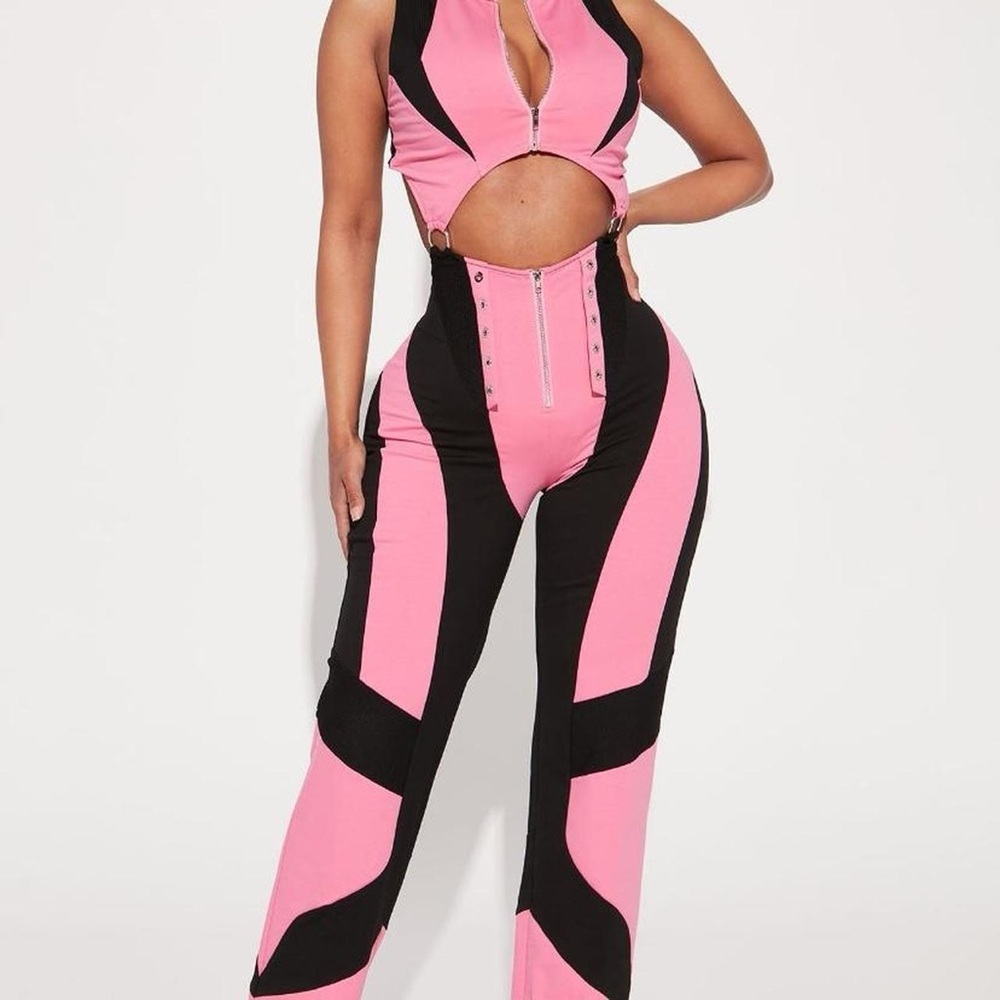 Fashion Nova Colorblock Jumpsuit